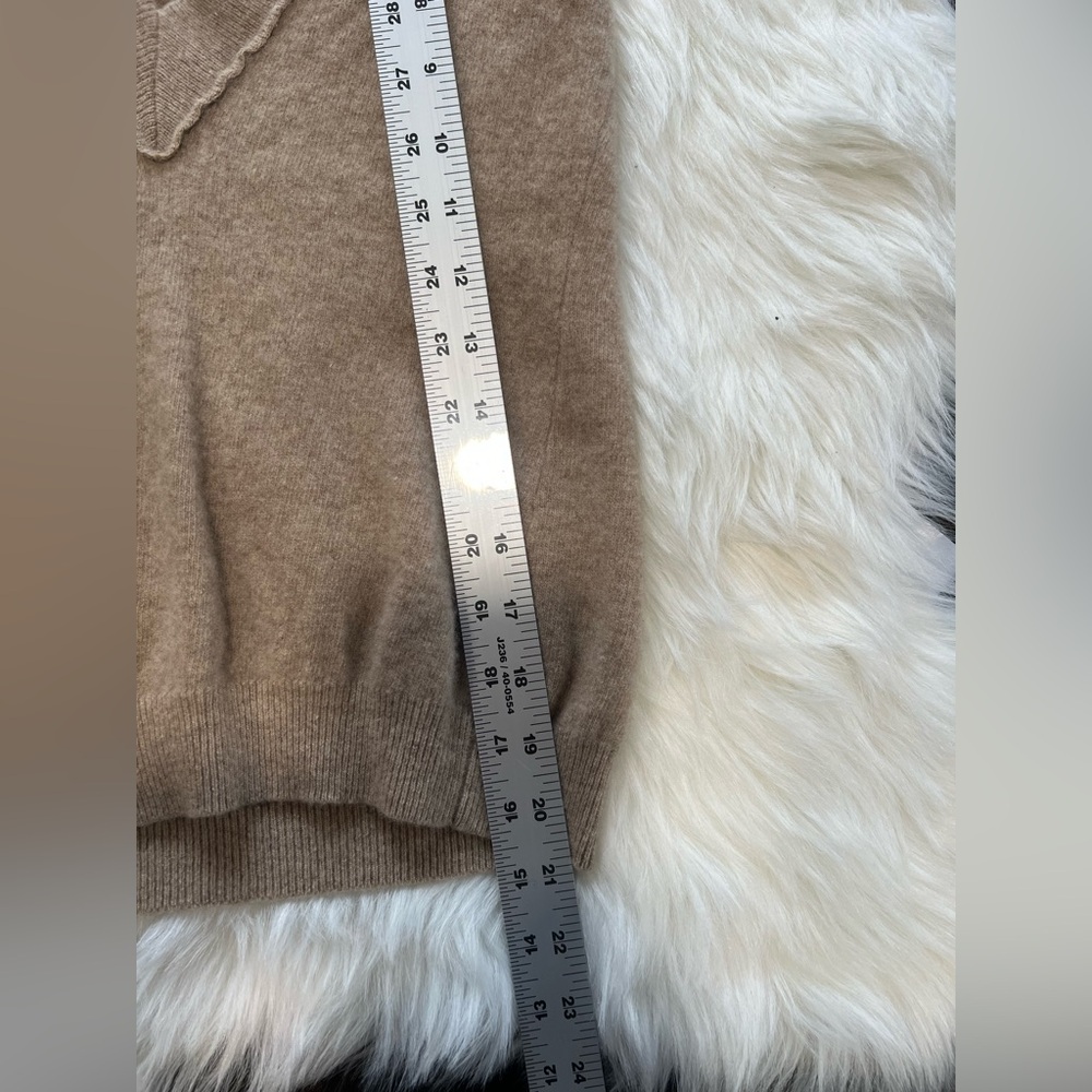 JCREW womans wool and cashmere cream vest size Small - Picture 7 of 7